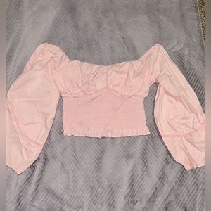 GUESS Pastel Pink Bustier Top